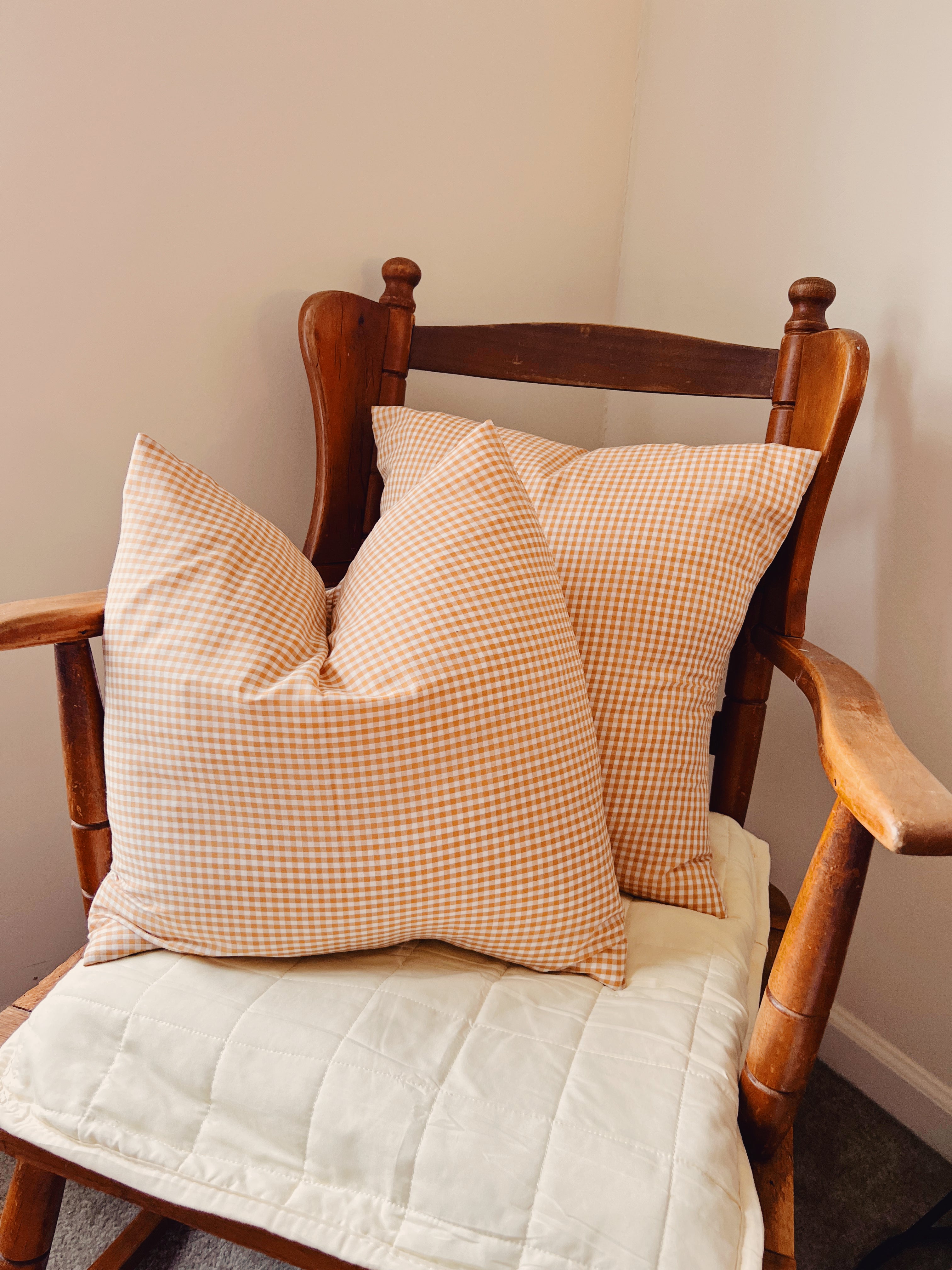 Gingham pillow outlet covers