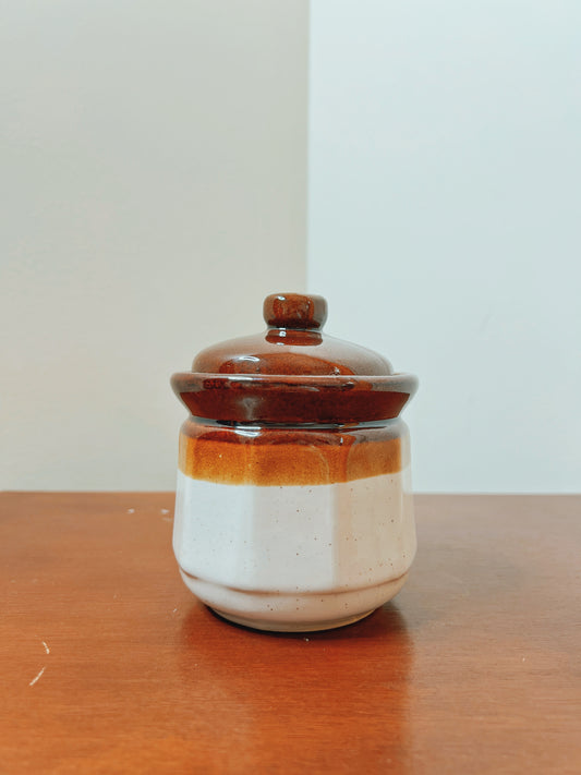 Tri-colored Sugar Jar